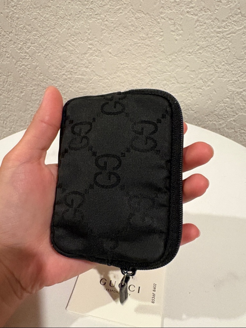 Gucci GG Coin Purse Black Canvas - Picture 4 of 12